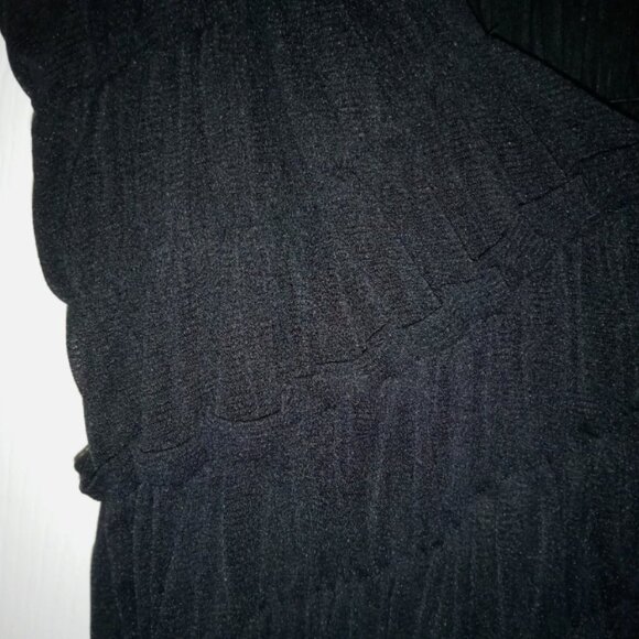 Basil & Maude Flowy Gathered Semi-Sheer Greek Tulle Dress (Stretchy) Size Small - Picture 5 of 9